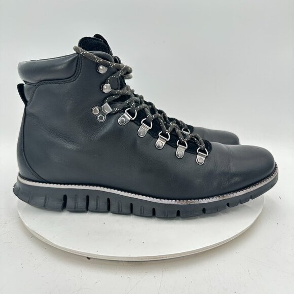 Cole Haan Zerogrand Hiker WRII Men Size 12M C26254 Black Leather Ankle Boot - Picture 4 of 11